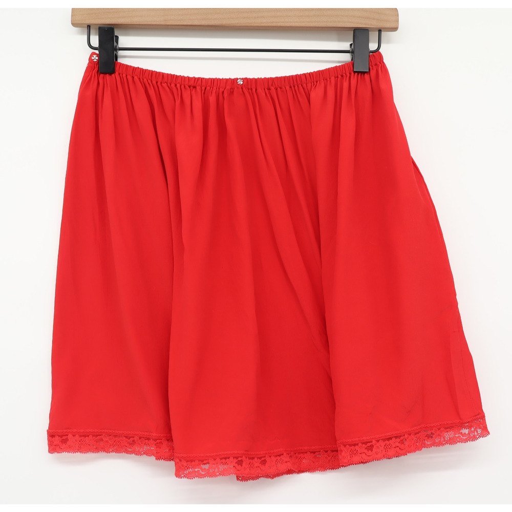 Gucci Women's Ruffled Off The Shoulder Silk Chiffon Mini Dress Red Sz 38 - Picture 6 of 14